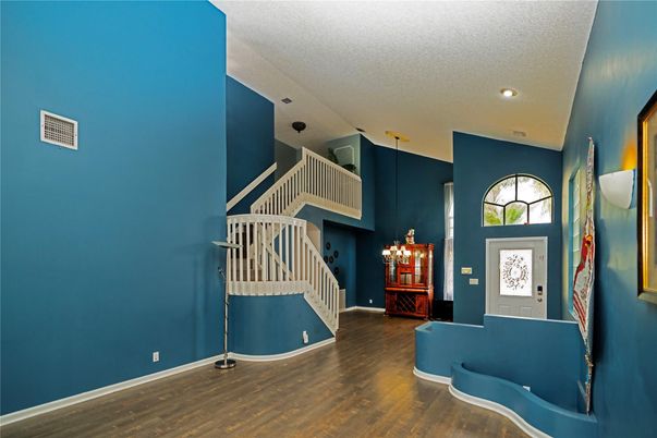 Chandelier, Interior, Recessed Lighting, Wood Texture Flooring