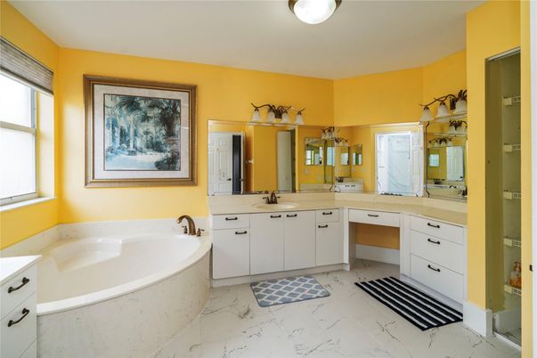 Bathroom, Dual Sink Vanities, Interior, Marble