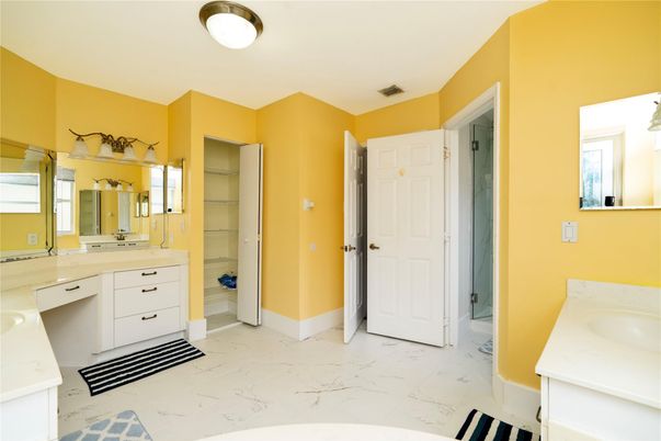 Bathroom, Dual Sink Vanities, Interior, Marble
