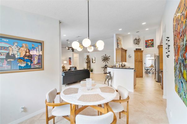 Dining room, Interior, Kitchen, Pendant Lights, Recessed Lighting