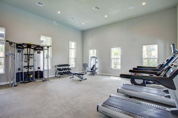 Fitness Equipment, Gym, Interior, Recessed Lighting
