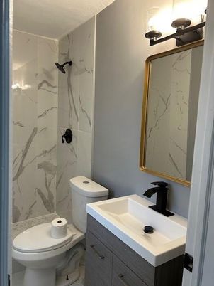 Bathroom, Interior, Marble Walls