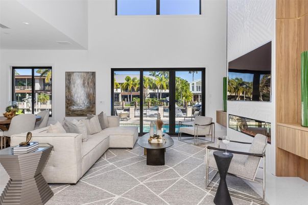 Interior, Living room, Recessed Lighting