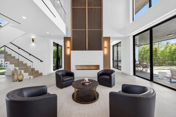 Interior, Living room, Recessed Lighting