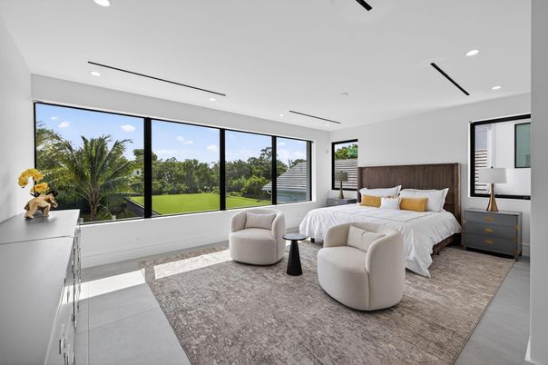 Bedroom, Interior, Recessed Lighting