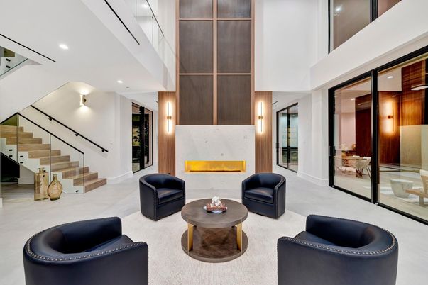 Interior, Living room, Recessed Lighting