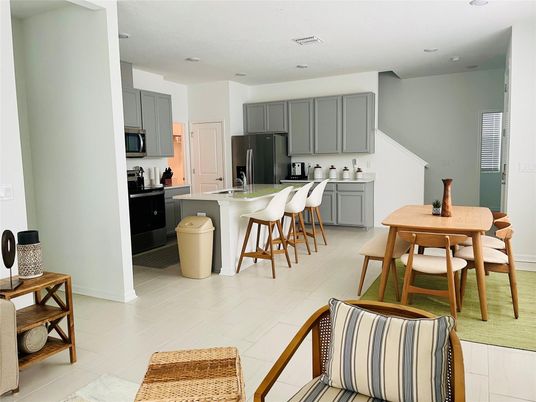 Dining room, Interior, Kitchen, Recessed Lighting