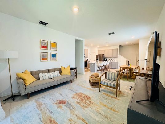 Dining room, Interior, Kitchen, Living room, Recessed Lighting