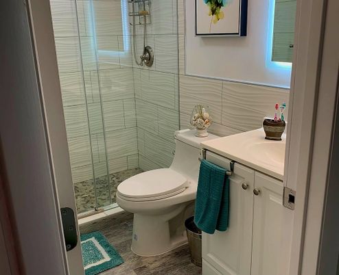 Bathroom, Glass Shower, Interior
