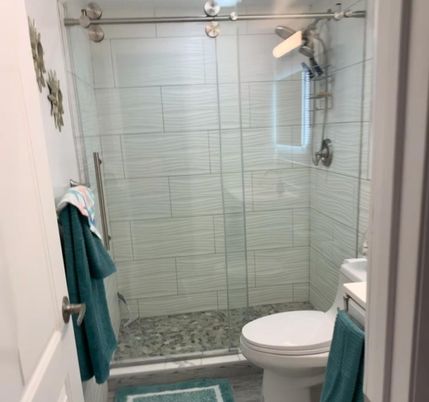 Bathroom, Glass Shower, Interior