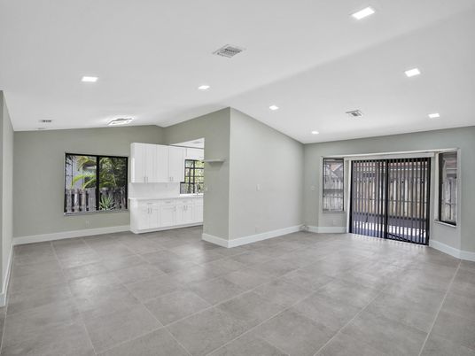 Empty room, Interior, Kitchen, Recessed Lighting