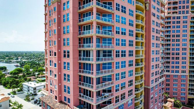 Exterior, Facade, Condo Building