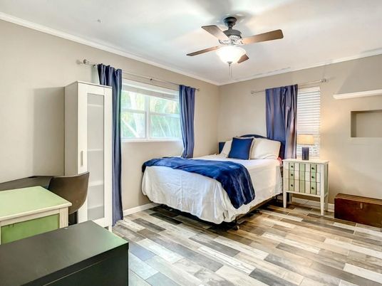 Bedroom, Interior, Wood Texture Flooring