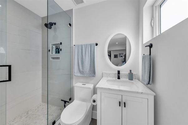 Bathroom, Glass Shower, Interior