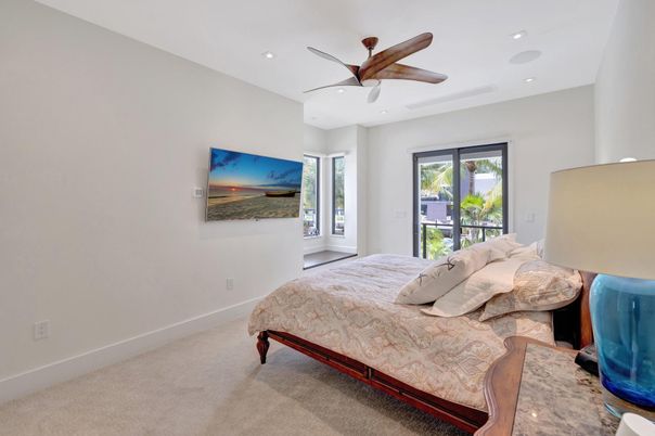 Bedroom, Interior, Recessed Lighting
