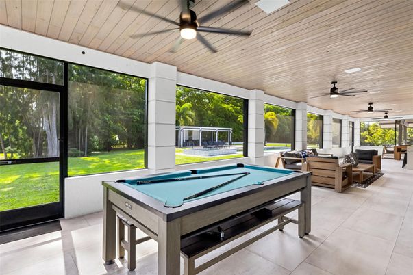Billiard Table, Game Room, Interior, Living room, Wooden Ceilings