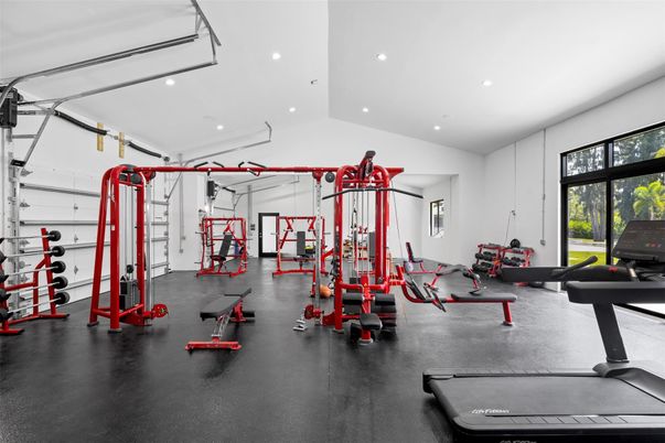 Fitness Equipment, Gym, Interior, Recessed Lighting