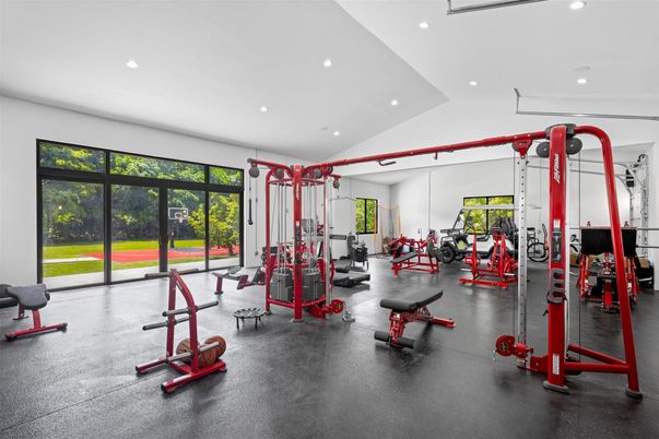 Fitness Equipment, Gym, Interior, Recessed Lighting