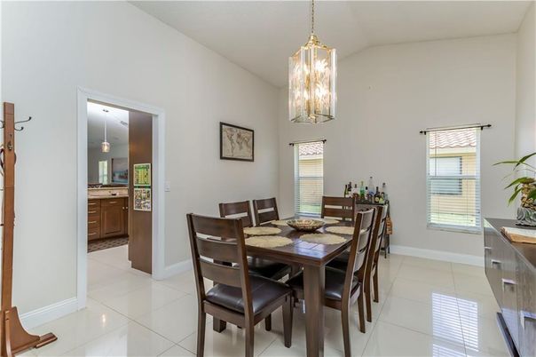 Dining room, Interior, Pendant Lights