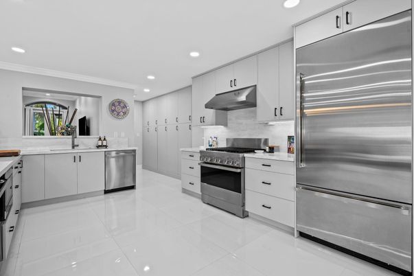 Interior, Kitchen, Recessed Lighting, Stainless Steel Appliances