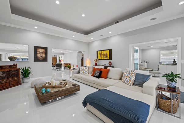 Interior, Living room, Recessed Lighting