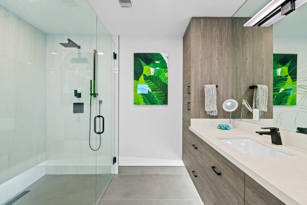 Bathroom, Glass Shower, Interior