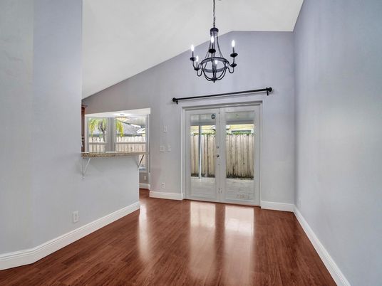 Chandelier, Empty room, Interior, Wood Texture Flooring