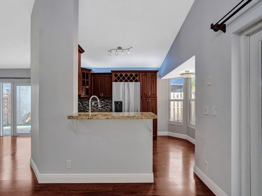 Interior, Kitchen, Wood Texture Flooring