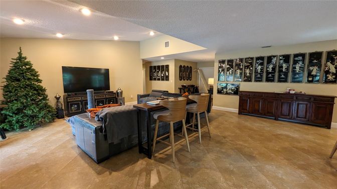 Fireplace, Interior, Living room, Recessed Lighting