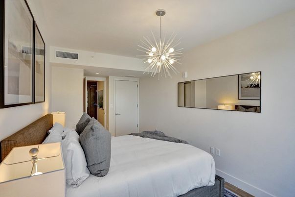 Bedroom, Interior, Pendant Lights, Recessed Lighting
