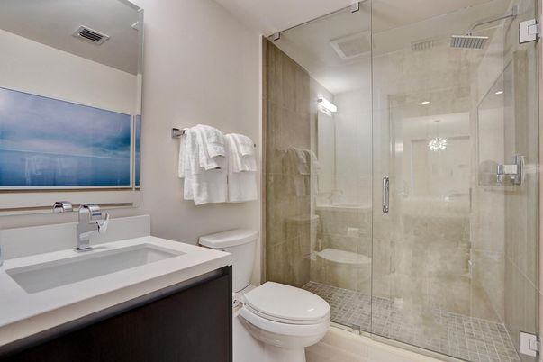 Bathroom, Glass Shower, Interior