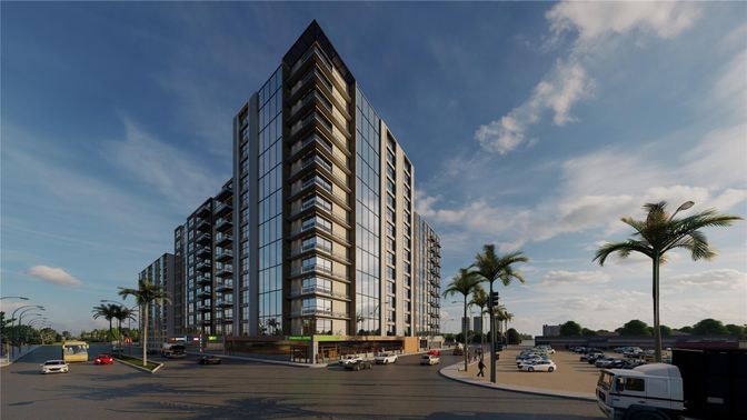 Exterior, Facade, Highrise