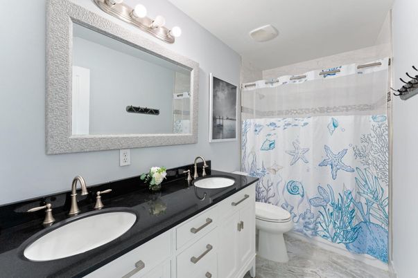 Bathroom, Dual Sink Vanities, Interior, Marble