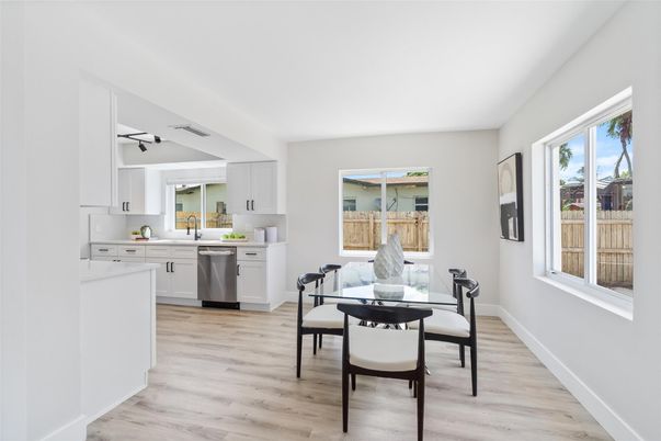 Dining room, Interior, Kitchen, Wood Texture Flooring