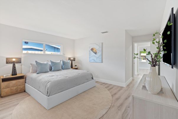 Bedroom, Interior, Wood Texture Flooring