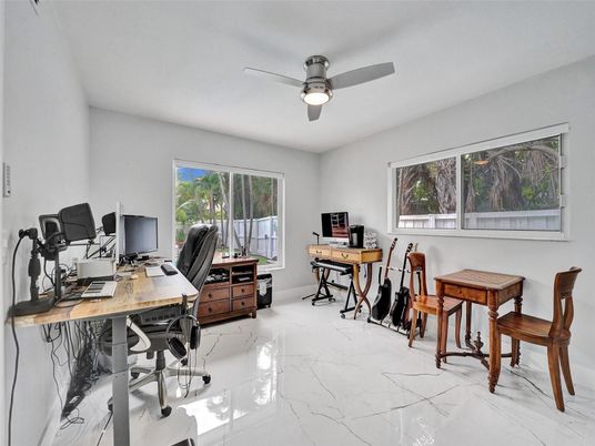 Home Office, Interior, Marble