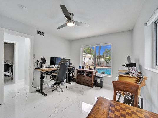 Home Office, Interior, Marble