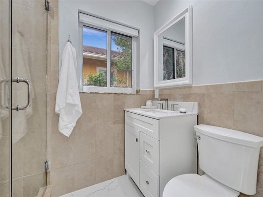 Bathroom, Glass Shower, Interior, Marble