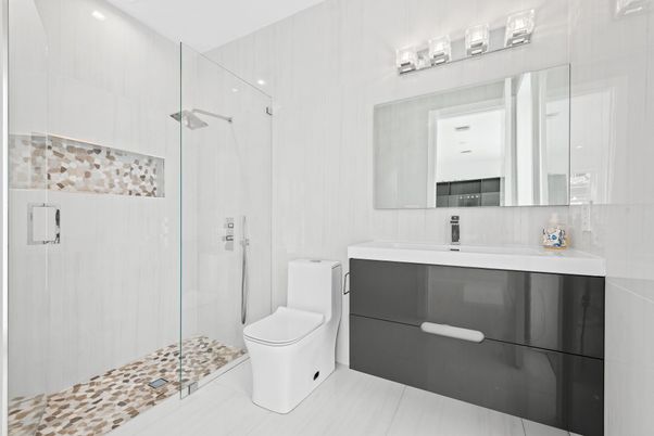Bathroom, Glass Shower, Interior