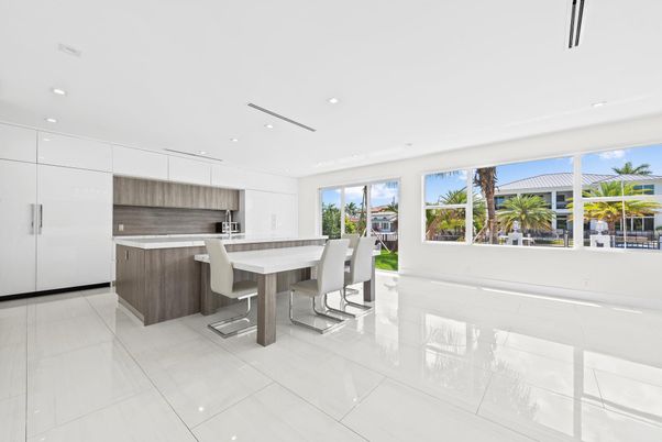 Dining room, Interior, Kitchen, Recessed Lighting