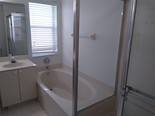 Bathroom, Dual Sink Vanities, Glass Shower, Interior
