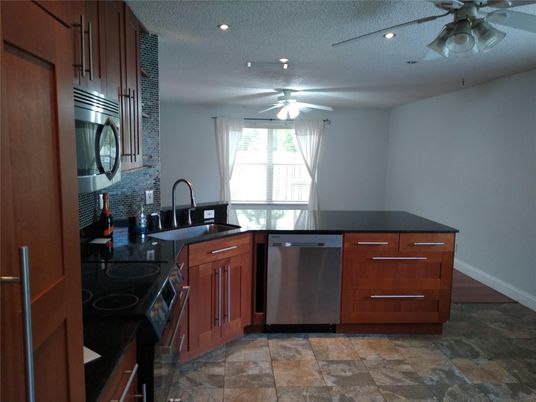 Interior, Kitchen, Recessed Lighting, Stainless Steel Appliances