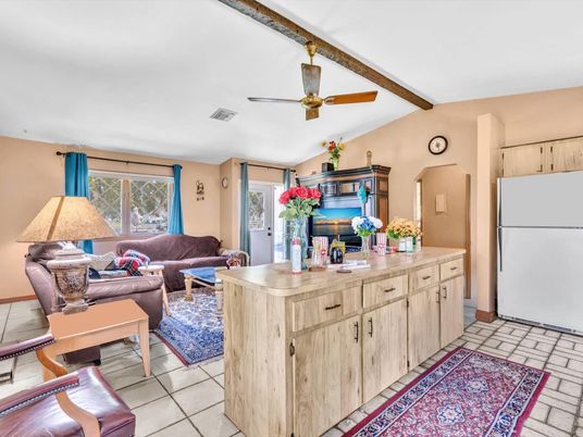 Interior, Kitchen, Living room, Wooden Beams
