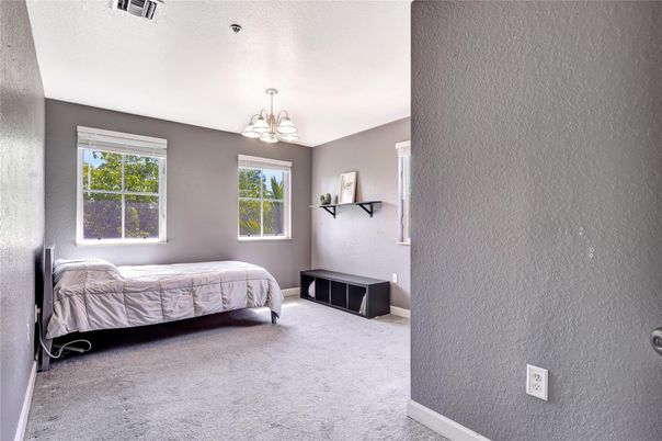 Bedroom, Chandelier, Interior