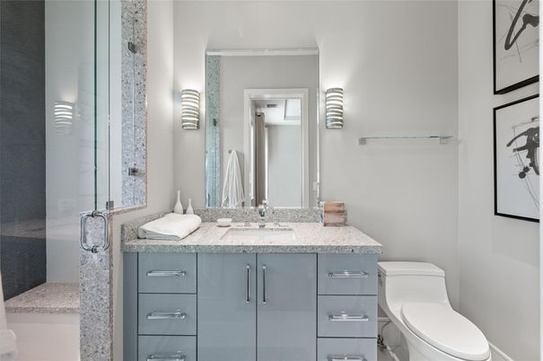 Bathroom, Glass Shower, Interior