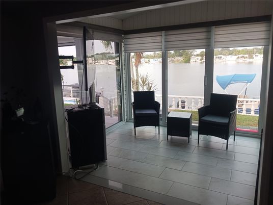Interior, Sun Room, Water, Wood Texture Flooring