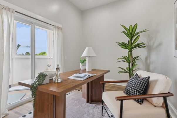 Home Office, Interior, Wood Texture Flooring