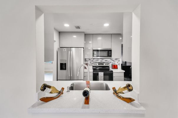 Interior, Kitchen, Recessed Lighting, Stainless Steel Appliances