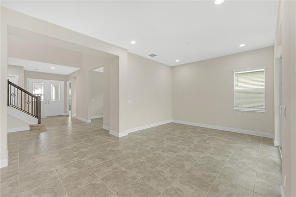 Empty room, Interior, Recessed Lighting