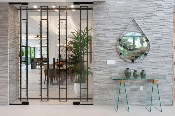 Dining room, Interior, Stone Walls